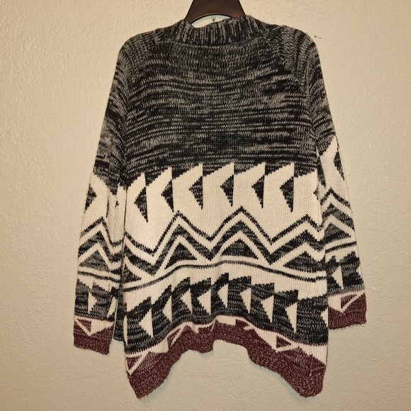 Unionbay Geo Fair Isle Mika Cardigan  Size Medium - Picture 2 of 5